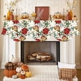 thumbnail image 1 of TanSiDing 3pcs Festive Christmas Fireplace Mantle Scarf with Snowflake Design - Durable Polyester Holiday Decor for Home and Office, 1 of 6