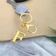 thumbnail image 1 of TanSiDing 3pcs Gold Letter Keychain Personalized Initial Pendant for Keys Bag Charm Gift for Women Men F, 1 of 6