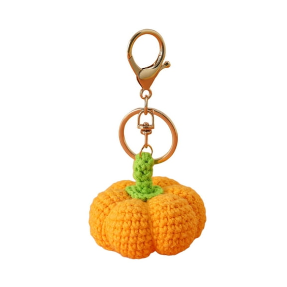 TanSiDing 3pcs Plush Pumpkin Keychain Cute Car Keys Accessory Durable Metal Hook Gift for Friends Family 3CM*3CM*3CM