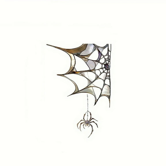TanSiDing 3pcs Spiderweb Door Topper, Door Topper Wall Decor, Halloween Christmas Door Frame Ornament Corner Sign Spider Webs Glass Window Wall Hanging for Vacation Livingroom Bedroom 30*30cm