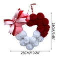 thumbnail image 1 of TanSiDing 3pcs Valentine's Day Pom Pom Garland Romantic Decoration for Home Party Wedding Decor with Fuzzy Hearts String, 1 of 7