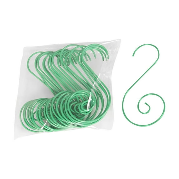 TanSiDing 40pcs Christmas Tree Hooks Heavy Duty Ornament Hangers, Rustproof Metal S Hook for Holiday Decorations, Indoor Outdoor Decorative Hanging Hooks