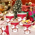 thumbnail image 1 of TanSiDing 48pcs Festive Holiday Paper Cups with Santa Snowflake Design - Durable Disposable Party Cups for Christmas Celebrations and Hot Beverages, 1 of 6
