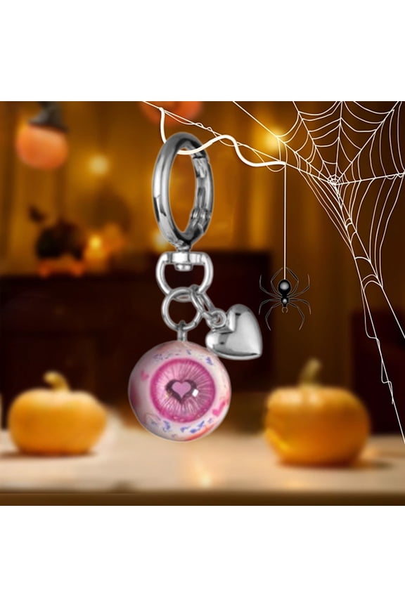 4pcs Halloween Keychain Spooky Holiday Accessory Gothic Decor for Party Favors Home Office