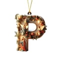 thumbnail image 1 of TanSiDing 5pcs Personalized Acrylic Christmas Tree Letters Ornaments with Festive Holiday Symbols for Xmas Home Decor Party Decoration P, 1 of 7