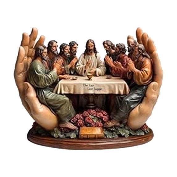 TanSiDing 5pcs Religious Wall Decals Last Supper Art Sticker, Removable Adhesive Vinyl for Home Decor, Church, Living Room, Kitchen, Office Inspirational Faith-Based Design