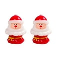 thumbnail image 1 of TanSiDing 6pcs Christmas Ornament Santa Claus Snow Globe Miniature Plastic Decor for Tree Tabletop Party Holiday Festive Decoration, 1 of 6