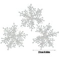 thumbnail image 1 of TanSiDing 9pcs Christmas Snowflake Decorations, Shatterproof Outdoor Indoor Hanging Ornaments with String for Tree Home Party Festive, 1 of 9