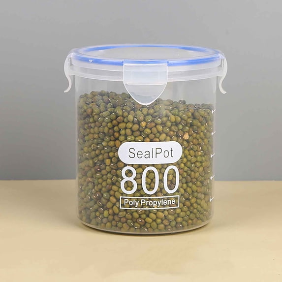 TanSiDing Airtight Food Storage Containers with Lids, Plastic Kitchen Pantry Organization, Sealed Dry Food Canisters for Flour, Sugar, Rice, Pasta, Cereal, Snacks, Freezer & Fridge Safe