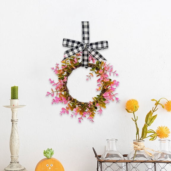 TanSiDing Artificial Winter Wreath with Berries and Pine Cones for Front Door Decor, All Season Greenery Wreath for Indoor Outdoor Wall Fireplace Mantel Holiday Christmas Decoration 30cm