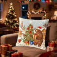 thumbnail image 1 of TanSiDing Christmas Pillow Covers, Festive Holiday Decorative Throw Pillowcases, Soft Linen Couch Sofa Bed Accent Pillows for Home Decor 45*45cm, 1 of 6