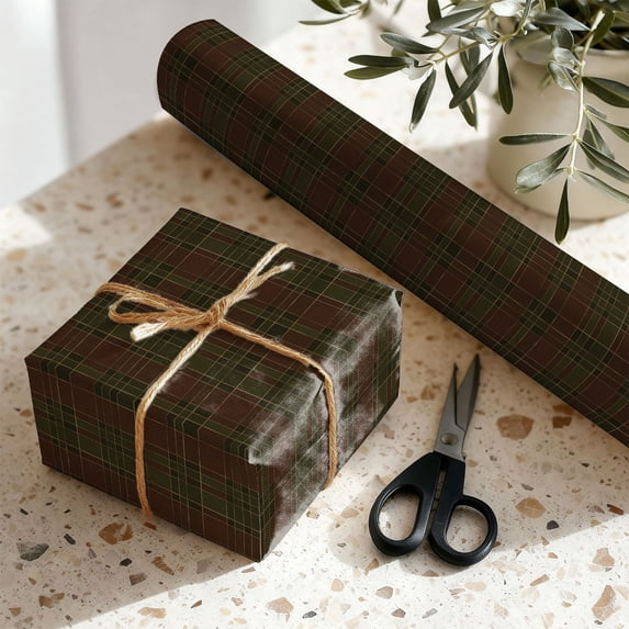 Paper Rol Pattern TanSiDing Christmas Wrapping Paper Roll with Festive Holiday Theme ...