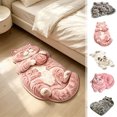 thumbnail image 1 of TanSiDing Cute Sleeping Cat Shaped Area Rug, Microfiber Absorbent Floor Mat for Bedroom Kitchen Living Room, Kitten Mat Floor Carpet Hallway Porch Entrance Doormat for Room,23.62x15.74 in, 1 of 6