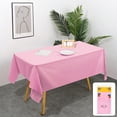 thumbnail image 1 of TanSiDing Disposable Tablecloth Waterproof Plastic Picnic Table Cover for Parties Events Dining Easy Clean Reusable Spill Proof Washable Table Protector 137*183cm, 1 of 6