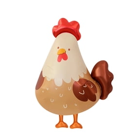 TanSiDing Easter Balloons Decorations 3D Egg-shaped Balloons with Cute Rooster Design, Festive Spring Holiday Party Decor, Plastic Inflatable Centerpiece for Indoor Outdoor Celebrations