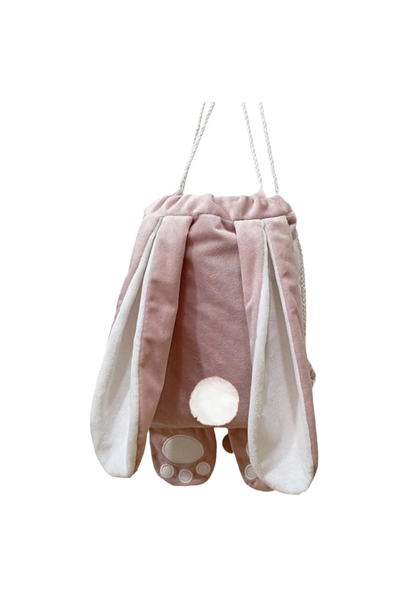 Easter Bunny Backpack – Soft Bag with Adjustable Straps Perfect for Travel & Birthday Gifts