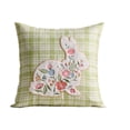 thumbnail image 1 of TanSiDing Easter Bunny Embroidery Cushion Cover, Mushroom Decor Pillowcase, Soft Polyester Sofa Bed Living Room Decorative Throw Pillow Cover, Holiday Home Decor Gift, 1 of 6