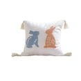 thumbnail image 1 of TanSiDing Easter Bunny Embroidery Pillow Cover Decorative Cushion Sofa Bed Living Room Throw Pillowcase Soft Polyester Home Decor Party Holiday Gift 45*45cm, 1 of 6
