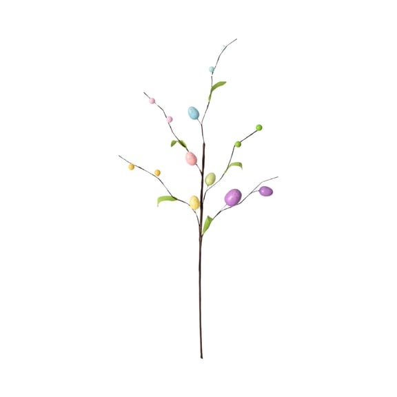 TanSiDing Easter Decorations Artificial Foam Egg Floral Cuttings, Spring Home Decor Centerpiece, Pre-Assembled Bouquet for Table Vase Mantel Party