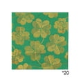 thumbnail image 1 of TanSiDing Easter Napkins 20 Count, Green Four Leaf Pattern Paper Dinner Napkins, Premium Decorative Luncheon Napkins for Holiday Party, Spring Table Decor, 12.5x12.5cm, 1 of 6