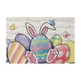 thumbnail image 1 of TanSiDing Easter Table Mats Set of 4, Flax Placemats Non-Slip Heat Resistant, 16x12 Inch Rectangular Kitchen Dining Table Decor, Washable Home Decor for Party Holiday Dinner 42*32cm, 1 of 6