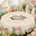 thumbnail image 1 of TanSiDing Easter Tablecloth Waterproof Washable Bunny Egg Print Decorative Table Cover for Holiday Party Dining Kitchen Decor, 1 of 5