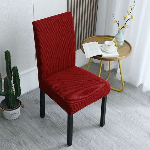 TanSiDing Elastic Chair Covers Set of 4, Universal Stretch Dining Chair Slipcovers, Washable Spandex Conjoined Seat Covers for Home Kitchen Hotel Restaurant, Thickened Protector for Chairs and Stools