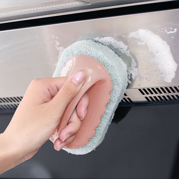 TanSiDing Glass Cleaning Brush with Squeegee, T-Shaped Mirror Wiper for Bathroom and Shower, Defogger and Scrubber Tool for Streak-Free Glass and Tile Surfaces