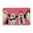 thumbnail image 1 of TanSiDing Halloween Mat, Soft Polyester Fleece Bathroom Floor Mat, Non-Slip Ghost Pattern Carpet, Decorative Entryway Rug for Spooky Home Decor 60*40cm, 1 of 6