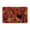 thumbnail image 1 of TanSiDing Halloween Mat, Soft Polyester Fleece Bathroom Floor Mat, Non-Slip Ghost Pattern Carpet, Decorative Entryway Rug for Spooky Home Decor 60*40cm, 1 of 6
