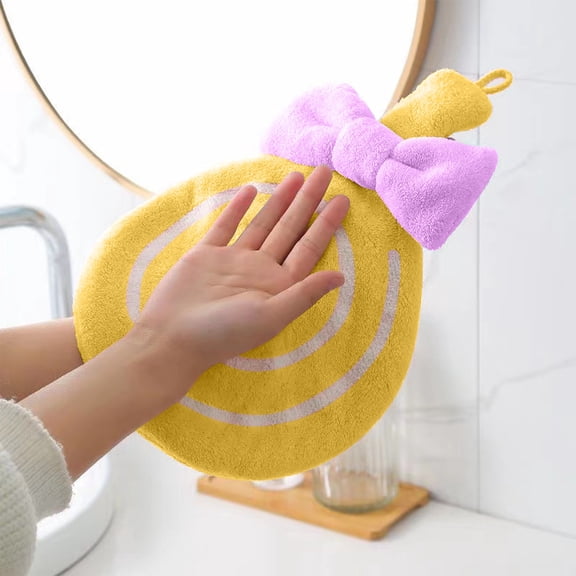 TanSiDing Hand Towels For Bathroom, Turkish Hand Towel Set, Super Soft Highly Absorbent Hand Towels, Fast Drying Washcloths, Cute Lollipop Shape with Lanyard for Kitchen Bathroom Home