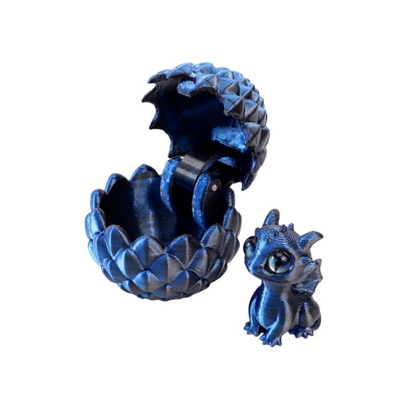 TanSiDing Hatchable Dragon Egg Toy, Easter Surprise Egg with Assemble Dragon Figurine, Holiday Collectible Gift, Plastic Decorative Play Set for Festive Fun