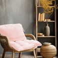 thumbnail image 1 of TanSiDing High Back Chair Cushion with Straps, All-Weather Waterproof Tufted Seat Cushion, Soft Foldable Replacement Cushion for Outdoor Rocking Chairs, Patio Furniture, Porch Swing, Indoor Sofa, 1 of 8