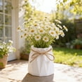 thumbnail image 1 of TanSiDing Jute Rope Vase Modern Decorative Flower Pot Faux Ceramic Centerpiece for Living Room Office Home Decor Farmhouse Boho Table Decor, 1 of 6