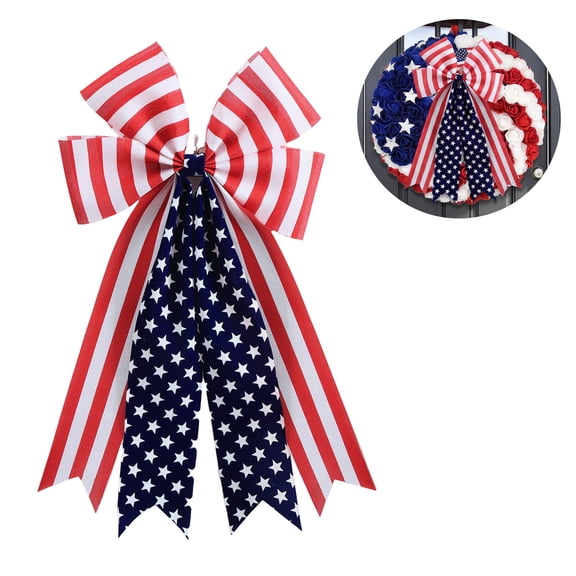 TanSiDing Large Decorative Bow with Streamers, Party Decorations, Premium Satin Ribbon Bowknot for Birthday Wedding Garland Backdrop Wall Decor, Festive Celebration Ornament, Bulk Pack