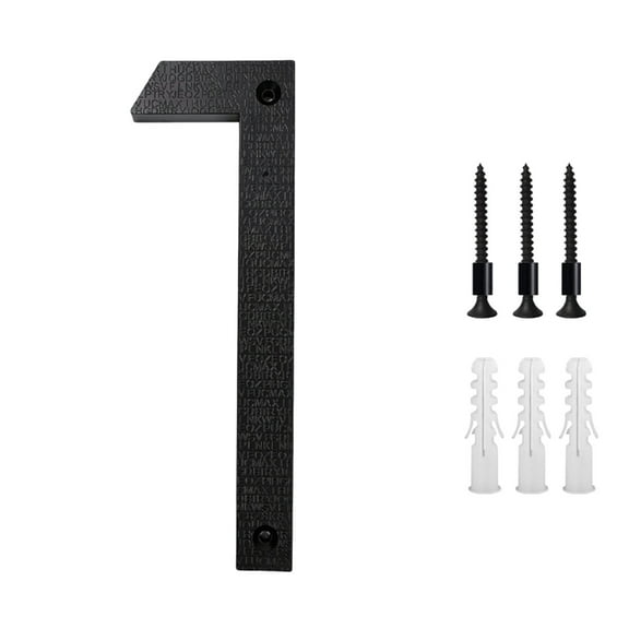 TanSiDing Modern Metal House Numbers 5 Inch, Rust-Resistant Matte Black Address Plaque, Easy Mounting Outdoor Sign for Home Door Mailbox Wall Decor