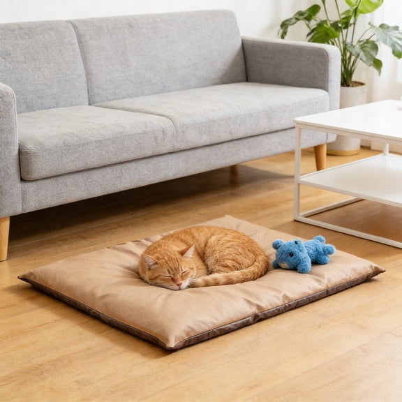 TanSiDing Premium Pet Bed Mat, Waterproof Leather Dog Cat Bed, Anti-Skid Non-Slip Cushion, Soft Comfortable Pet Sofa Pad for Indoor Sleeping, Durable Pet Lounger for Small Medium Dogs and Cats