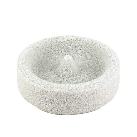 TanSiDing Pumice Bird Feeding Bowl, 1 Pack Natural Grind Beak Trimmer Feeder for Parakeet Cockatiel Conure, Heavy Duty Anti-Tip Food Dish, Easy Clean Cage Accessory