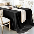 thumbnail image 1 of TanSiDing Satin Tablecloth Polyester Rectangular Table Cover Silk Soft Shiny Wrinkle Resistant Washable for Wedding Banquet Party Dining Decor 152*213cm, 1 of 6