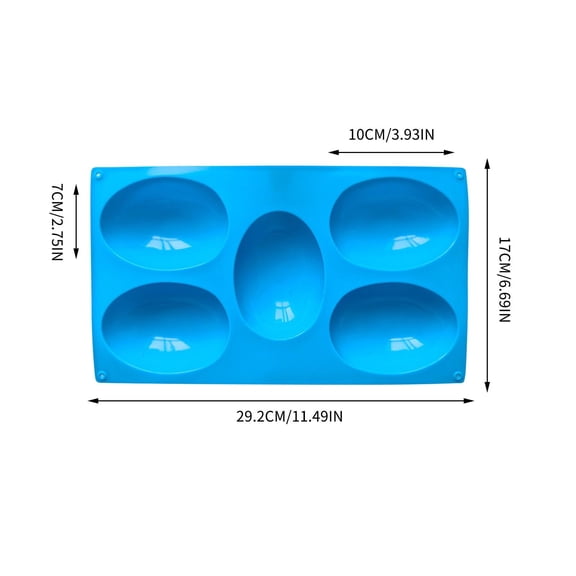 TanSiDing Silicone Easter Egg Mold Set, 5-Cavity Chocolate Candy Cake Soap Ice Ball Baking Mold, Non-Stick Flexible Food Grade, Heat Resistant Freezer Safe for Kitchen Dessert Party Treats