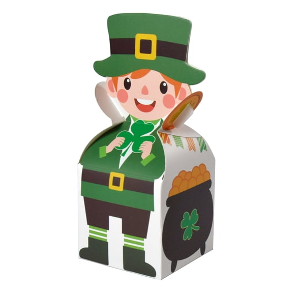 TanSiDing St. Patrick's Day Treat Boxes, St. Patrick's Paper Candy Gift Box, Party Favor Boxes for St. Patrick Irish Holiday Party Decoration