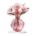 thumbnail image 1 of TanSiDing Valentine's Crystal Floral Vase, Acrylic Diamond-Cut Centerpiece with Silk Roses, Weighted Base for Romantic Table Decor, Wedding, Anniversary Gift, 1 of 6