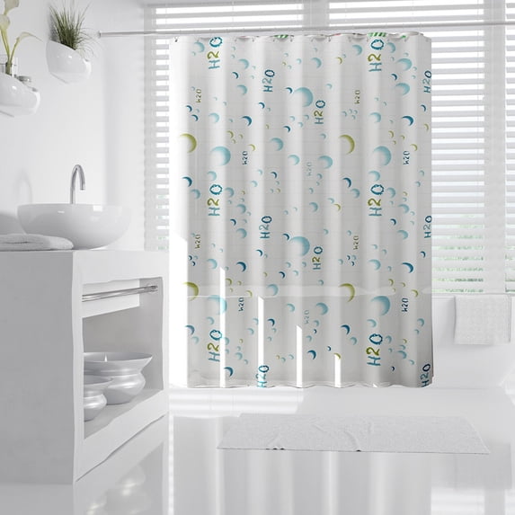 TanSiDing Waterproof Shower Curtain Bathroom Set with Hooks, Mold Mildew Resistant Polyester Fabric, Grommet Top Liner for Bath Tub, Home Hotel Dorm