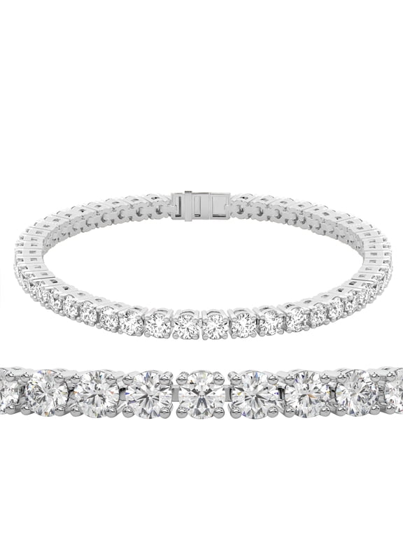 Friendly Diamonds 10 Carat Lab Grown Diamond Tennis Bracelet in 950 Platinum