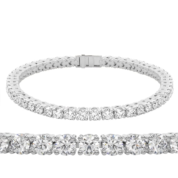 Tanache 2 Carat Lab Grown Diamond Tennis Bracelet for Women in 14K Platinum | EF-VS Clarity | IGI Certified | 4 Prong Lab Created 2 cttw Diamond Bracelet