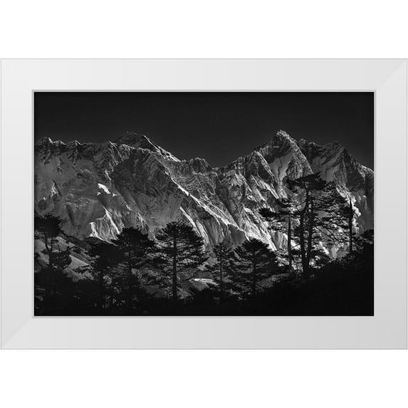 Tanase, Sorin 24x17 White Modern Wood Framed Museum Art Print Titled - Everest View