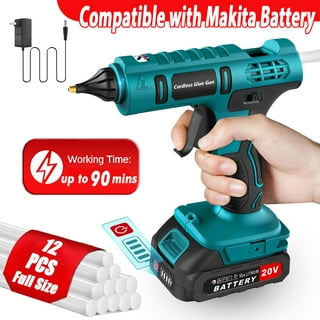 ONE+ 18V Cordless Dual Temperature Glue Gun with Nozzle Kit and (10) Glue  Sticks(Tool Only) 
