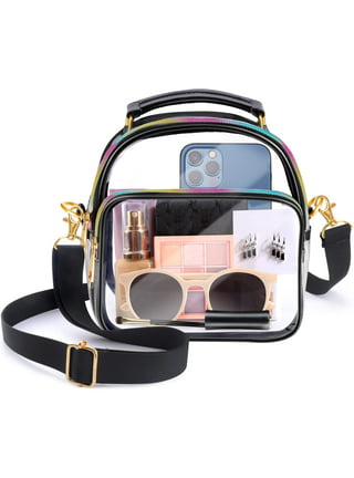 LZXYBIN Clear Purses for Women Stadium, Small Clear Purse Concert  Transparent Crossbody Bag Stadium Approved for Women