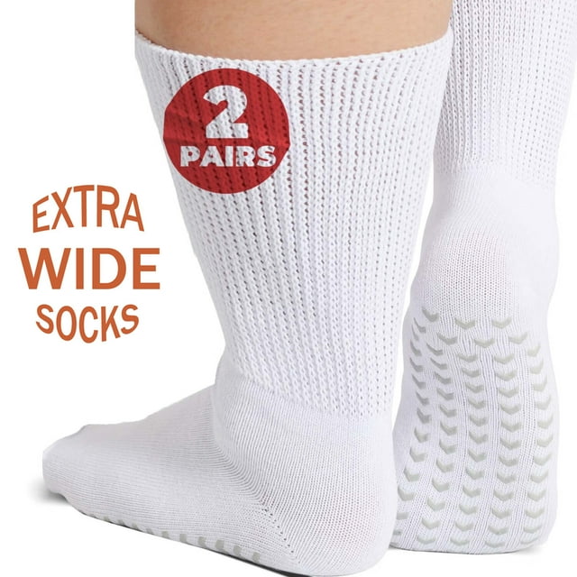 Tancuzo Extra Wide Socks for Swollen Feet,Diabetic Edema Socks,Hospital
