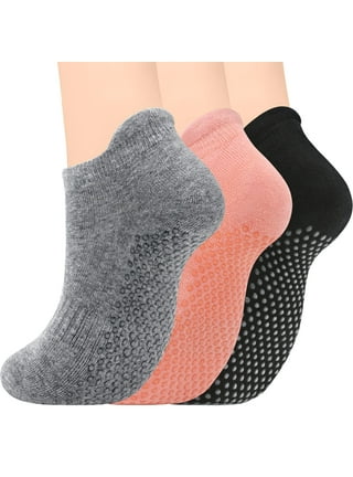 Hylaea Unisex Non Slip Grip Socks for Yoga, Hospital, Pilates, Barre |  Ankle, Cushioned